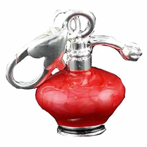 Clip on Perfume Bottle Charm for European Jewelry w/ Lobster Clasp