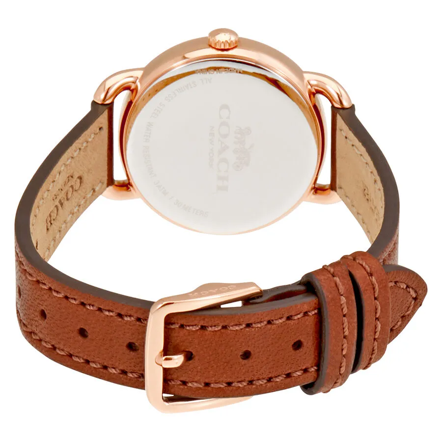 Coach Delancey Cream Dial Ladies Leather Watch 14502751