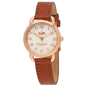 Coach Delancey Cream Dial Ladies Leather Watch 14502751