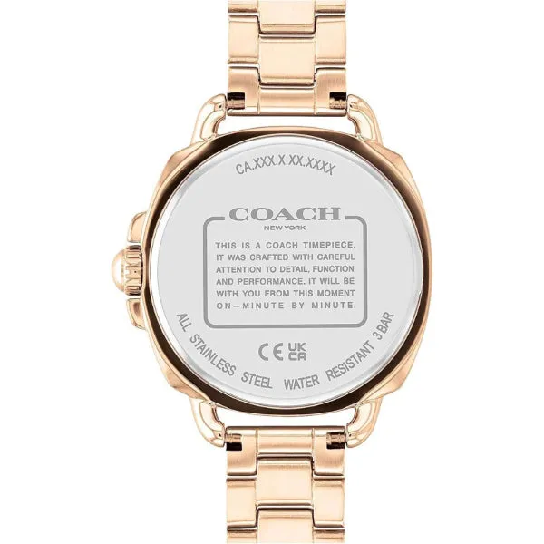 Coach Tatum Rose Gold Stainless Steel Silver Dial Quartz Watch for Ladies - 14504158