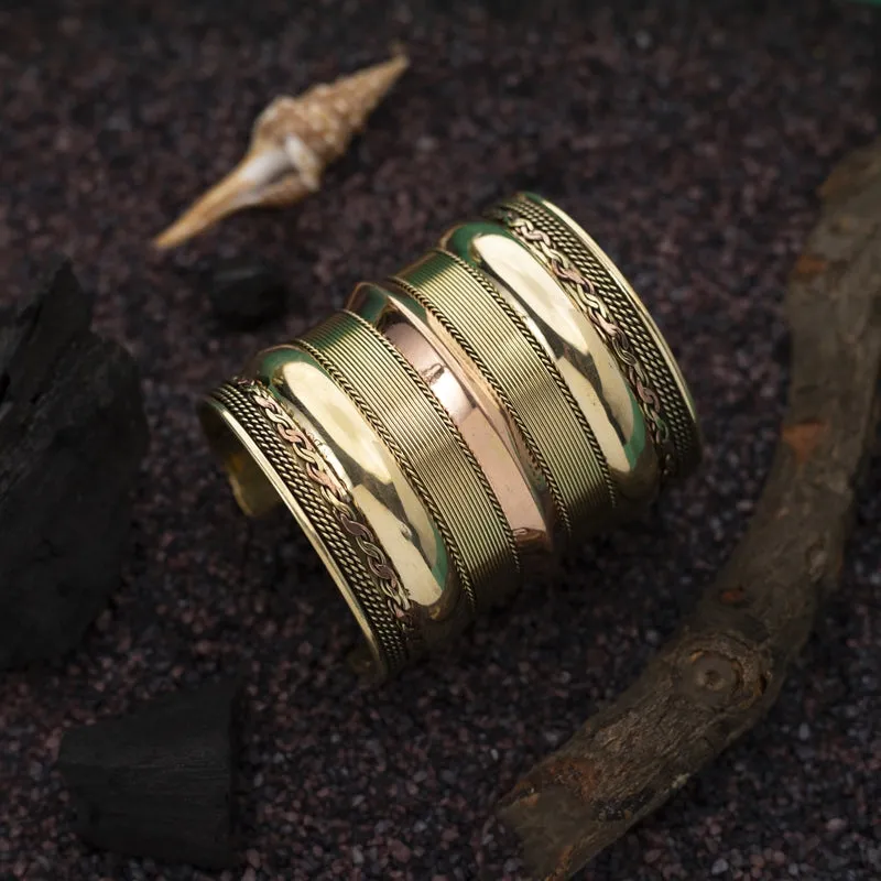 Copper Bracelet for Men and Women 99.9% Pure Copper Fashion Bangle 6.8" Adjustable Size Healthy Bracelet