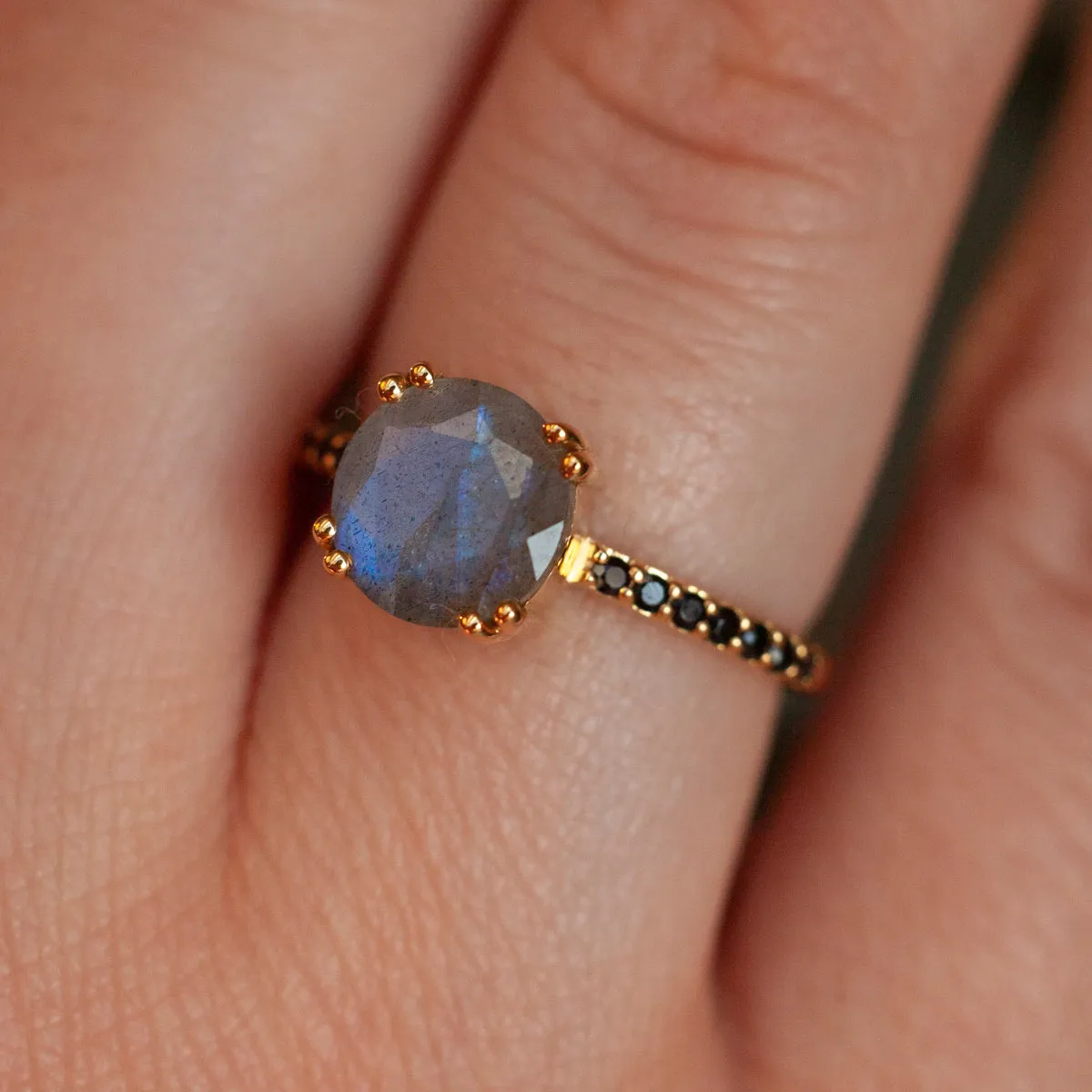 Corinne Labradorite Solitaire Ring