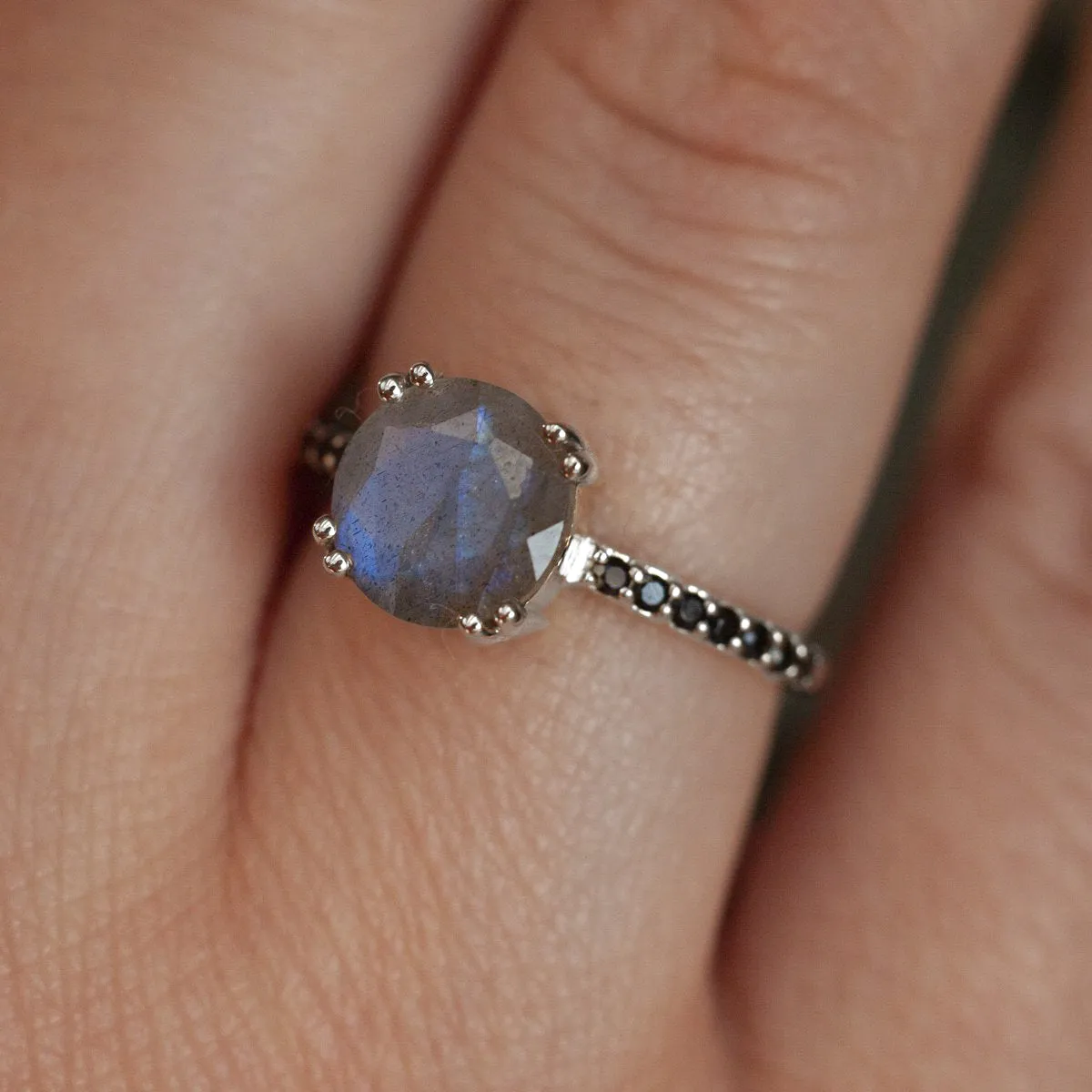 Corinne Labradorite Solitaire Ring