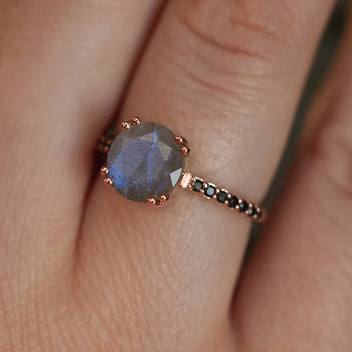 Corinne Labradorite Solitaire Ring