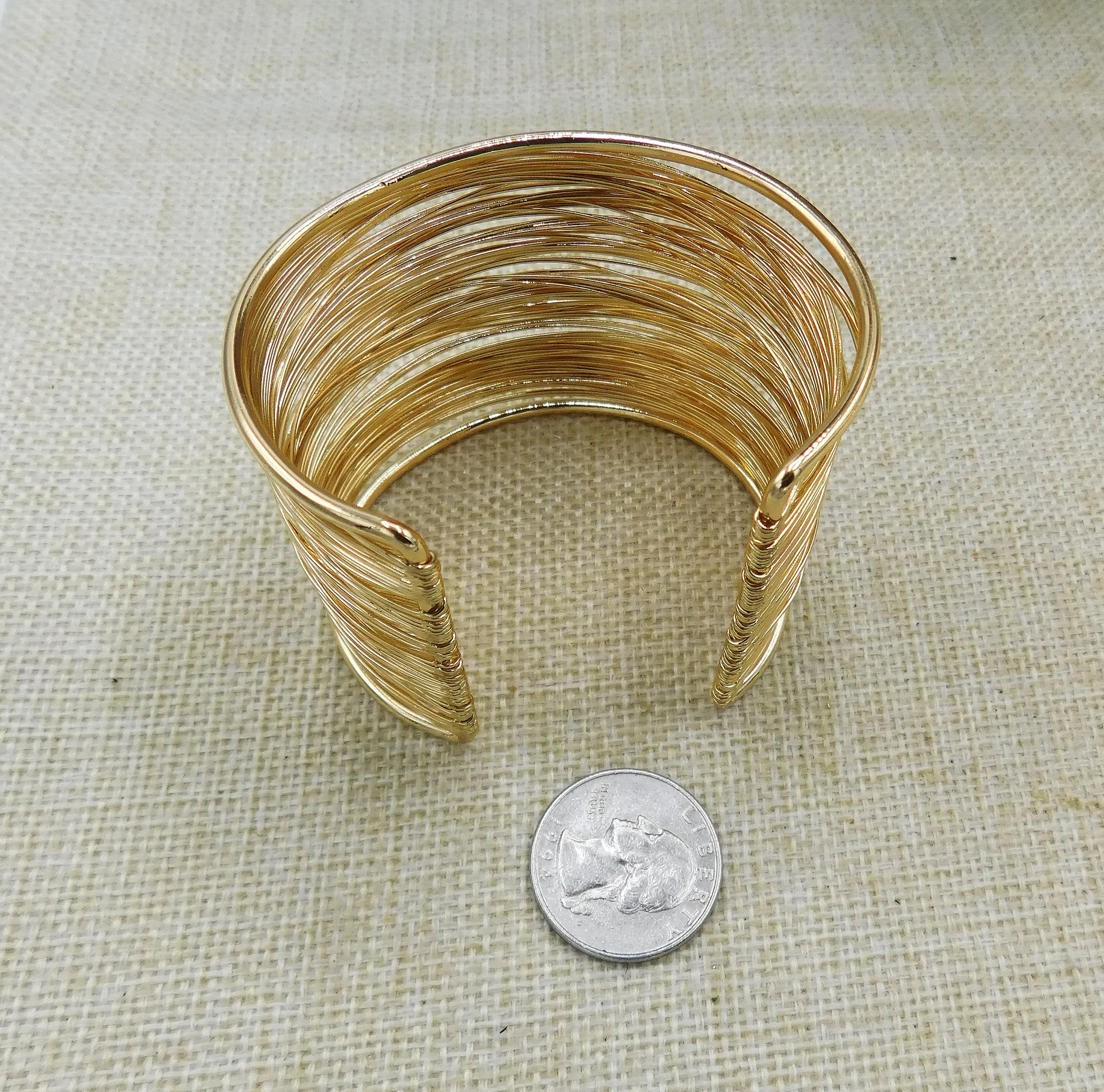 Cuff Bracelet Silver Gold Bangle Multilayer Jewelry Women
