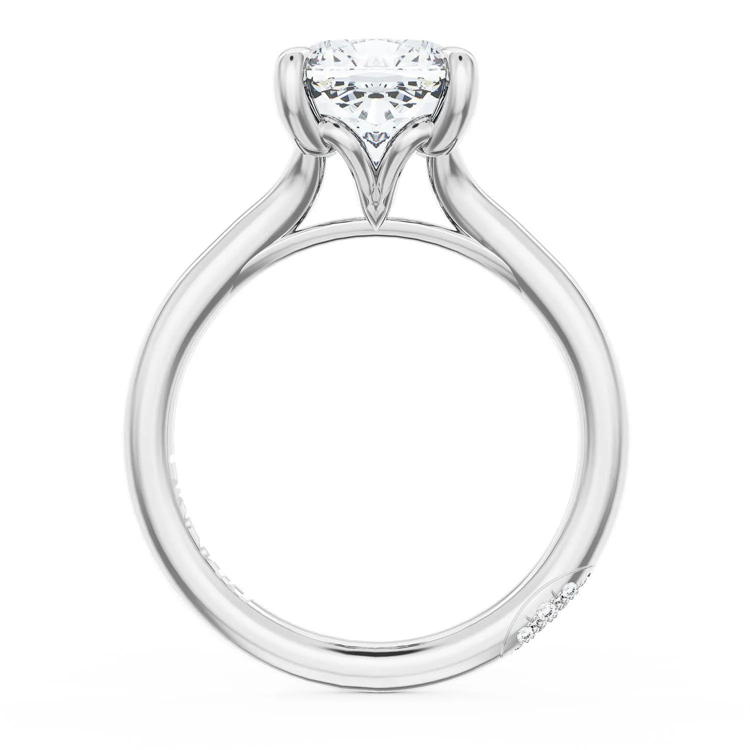 Cushion Solitaire Engagement Ring