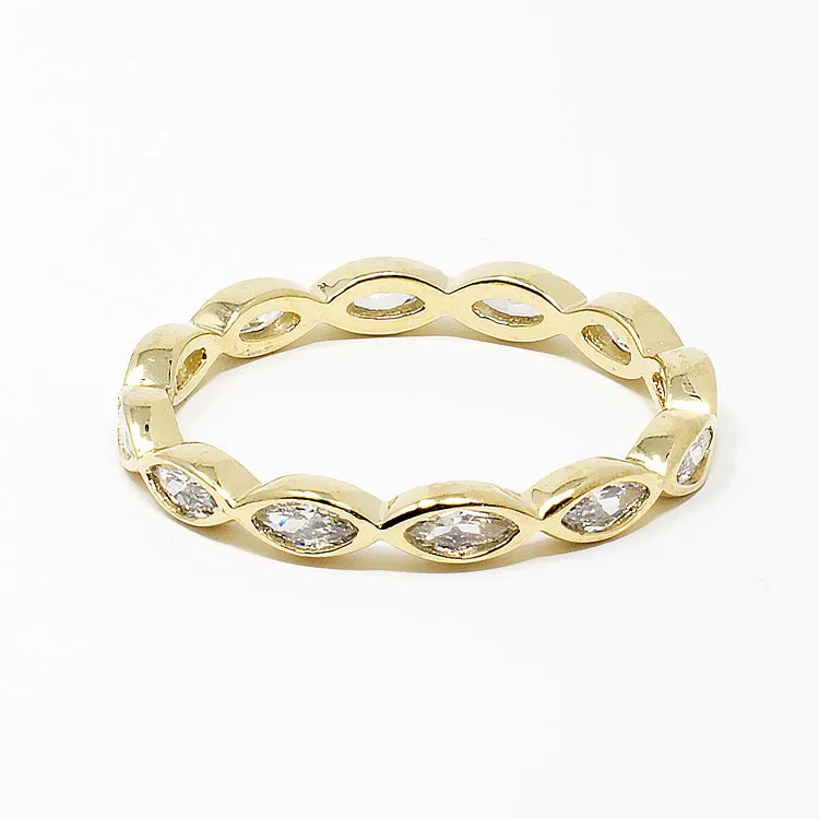 CZ Eternity Gold Band