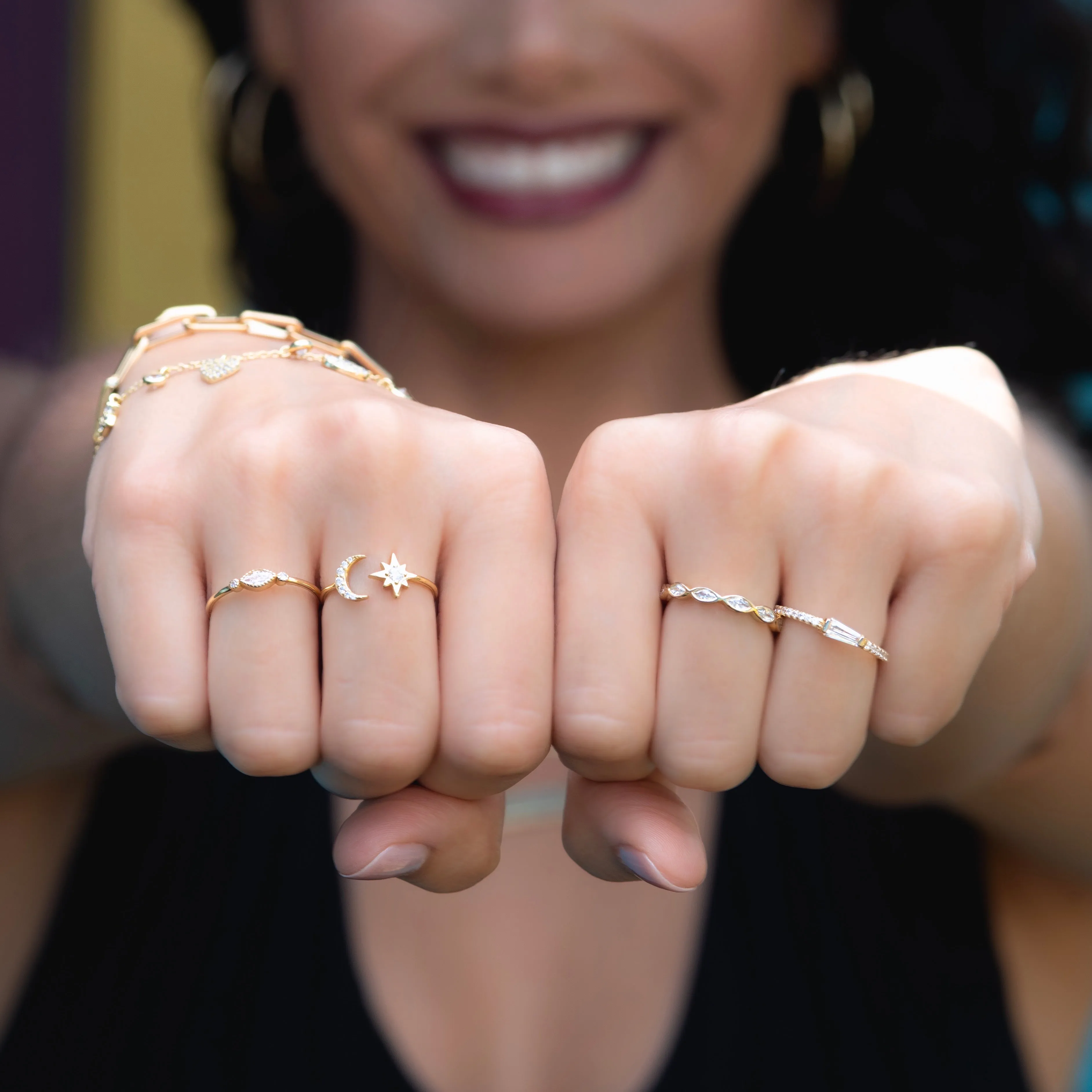 CZ Eternity Gold Band