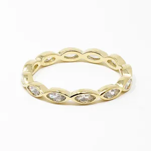 CZ Eternity Gold Band