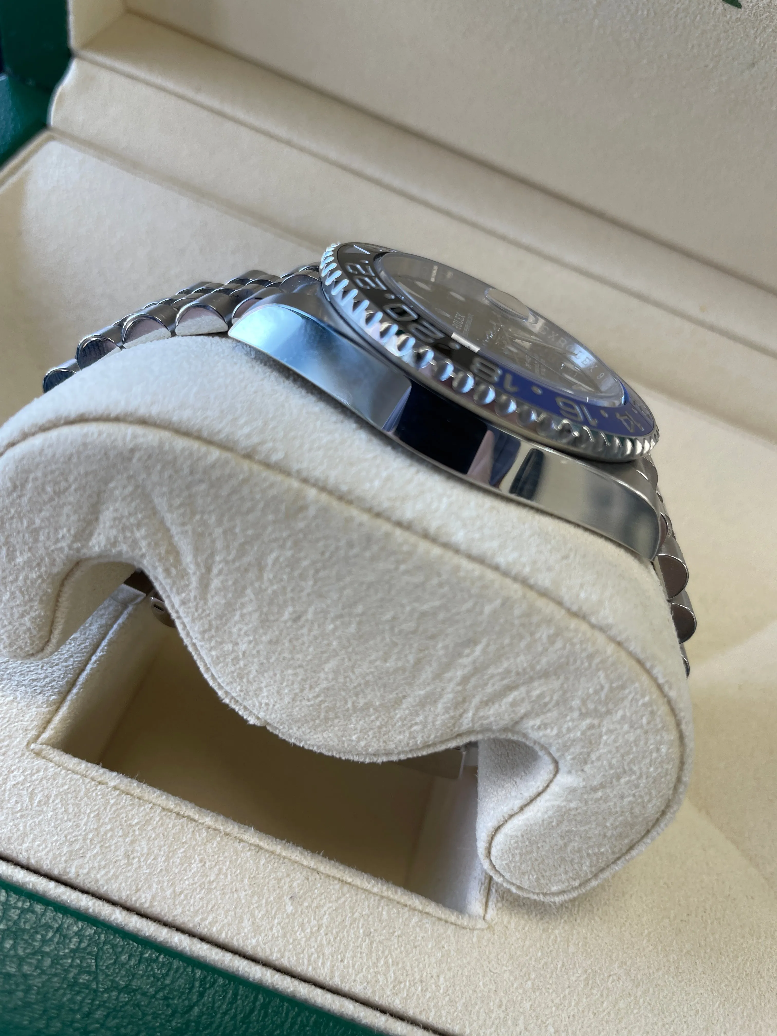 DEC 2021 Rolex GMT-Master II Batman Black Blue SS Ceramic 40mm 126710 BLNR B P