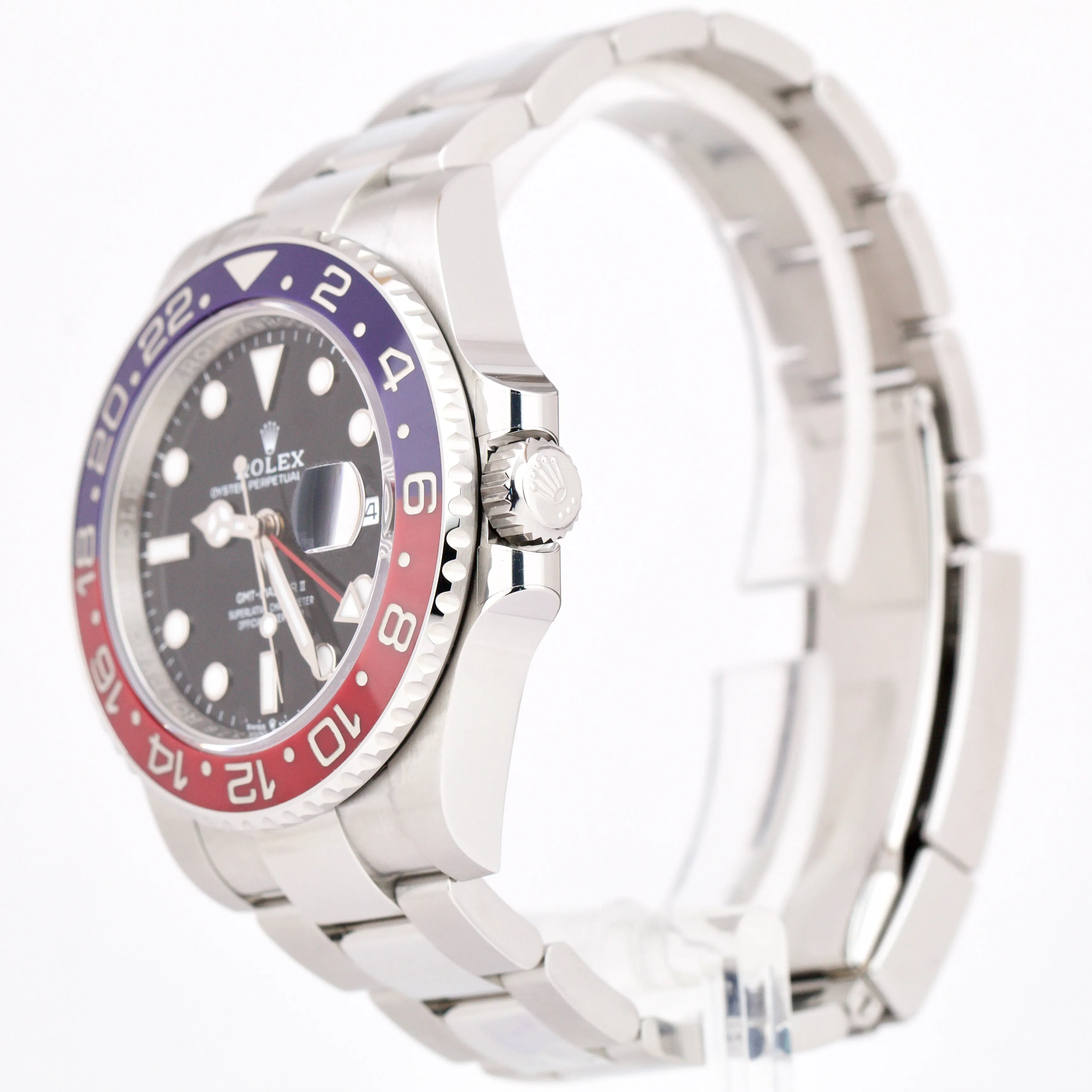DEC 2022 Rolex GMT-Master II Ceramic PEPSI Blue Red 40mm PAPERS 126710 BLRO B P