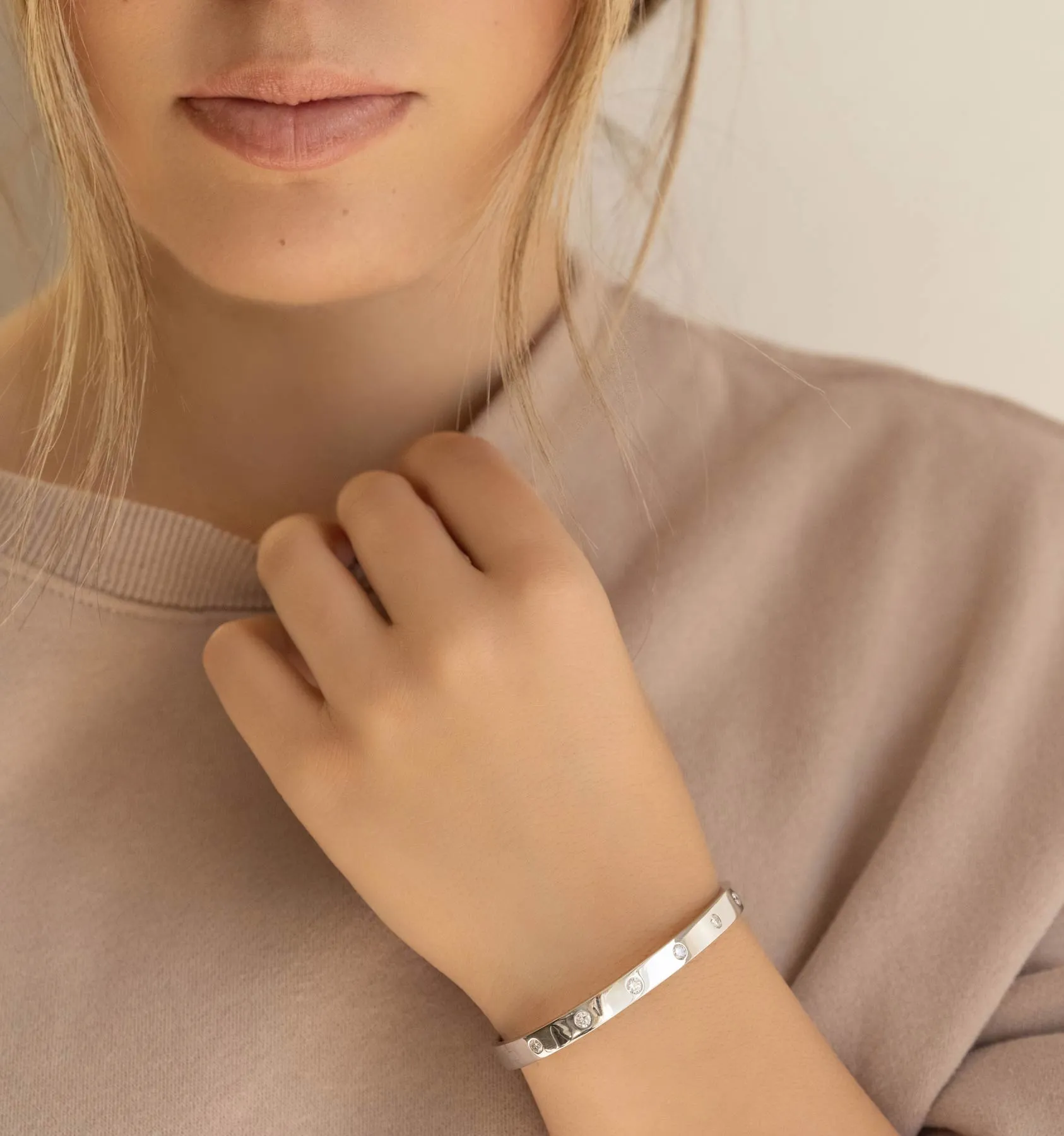 Diamond Bangle Bracelet (Made to Order)