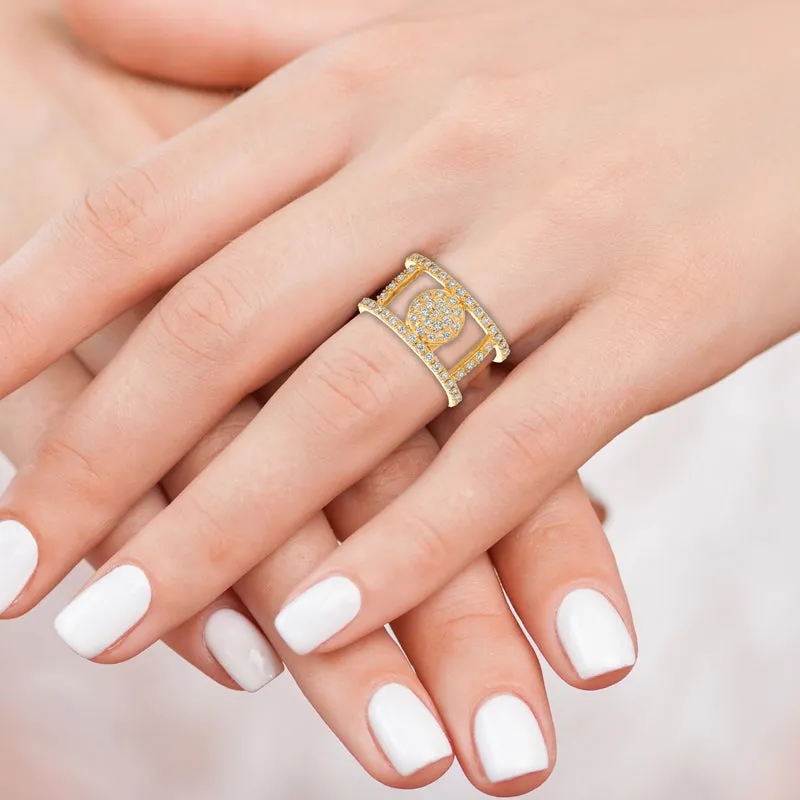 DIAMOND RING 14K GOLD (0.75 CTW) 7