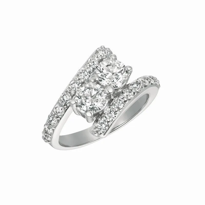 DIAMOND RING 14K ROSE GOLD (2 CTW) 1