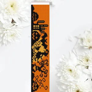 DIY Loom Pattern - Bracelet HALLOWEEN