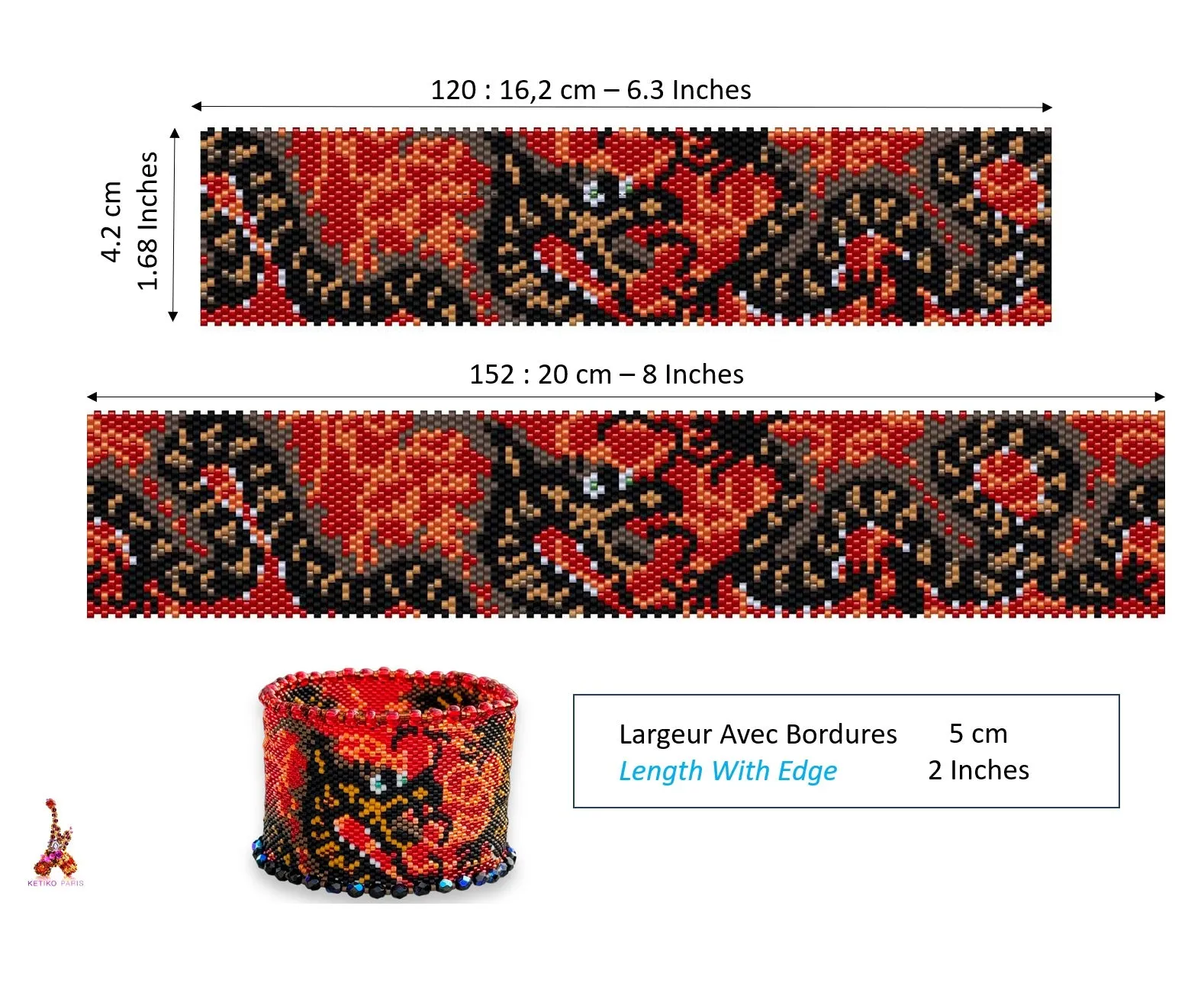 DIY Pattern Bracelet DRAGON 2024 🐉