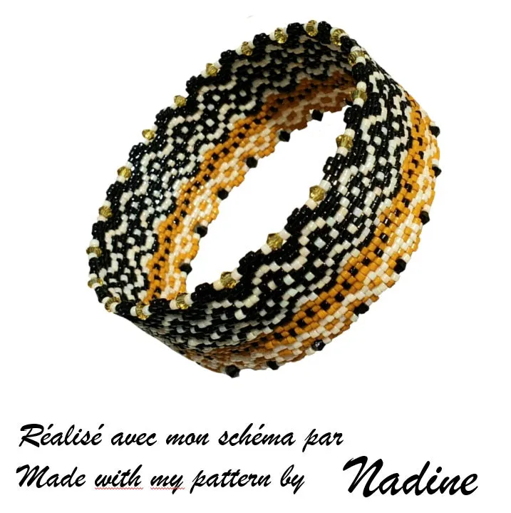 DIY Pattern - Bracelet ONDULATIONS AFRICAINES