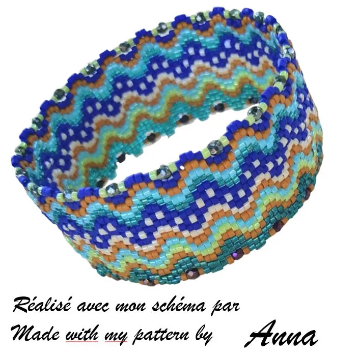 DIY Pattern - Bracelet ONDULATIONS AFRICAINES