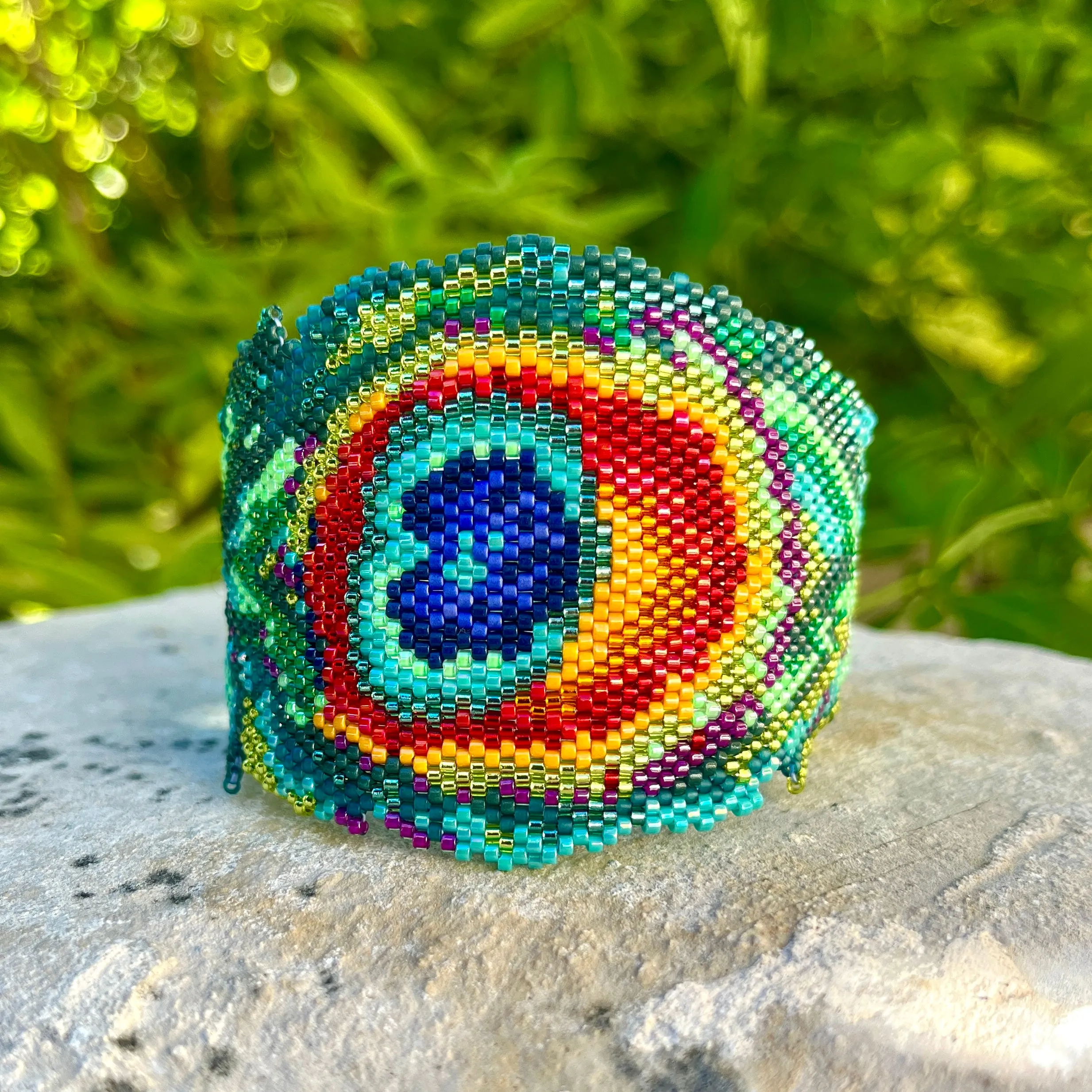 DIY Pattern Bracelet PEACOCK FEATHER