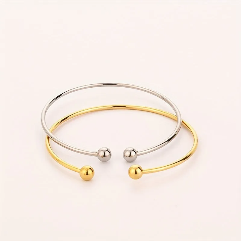 DIY Stainless Steel Open Cuff Bangle Bracelet