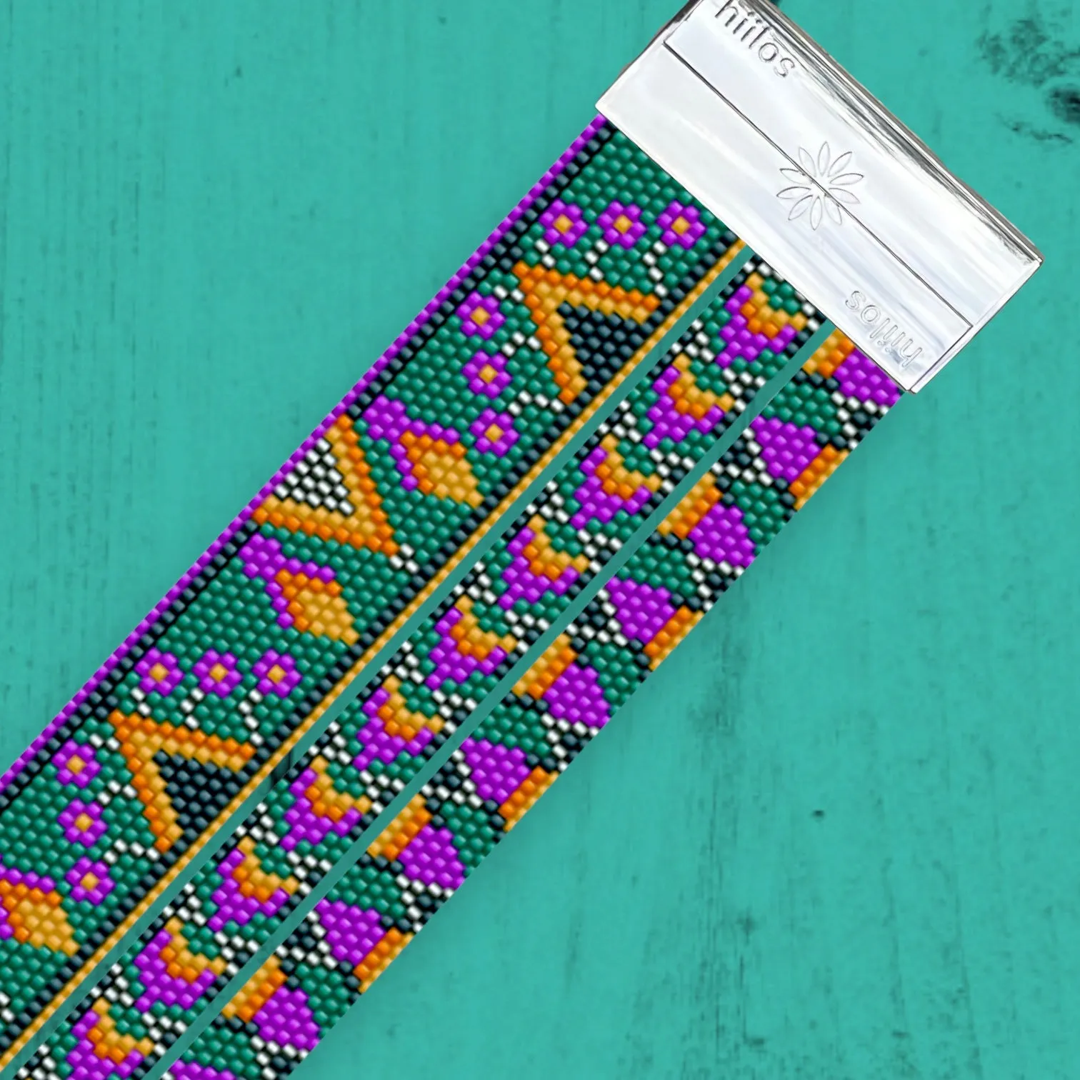 DIY Vertical Peyote Pattern - Bracelet BRINDISI