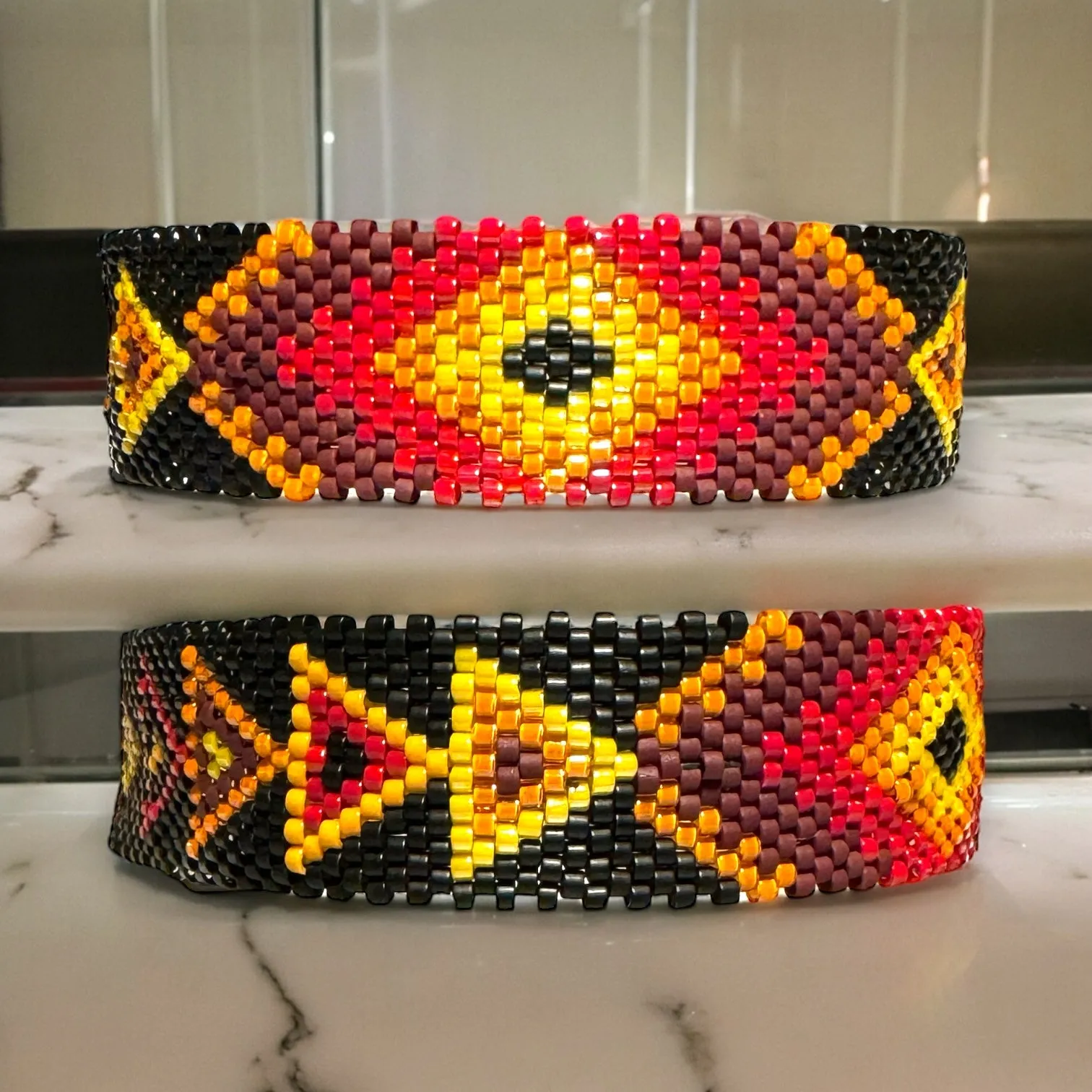 DIY Vertical Peyote Pattern - Bracelet DANNY LOSANGE