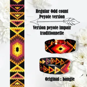 DIY Vertical Peyote Pattern - Bracelet DANNY LOSANGE