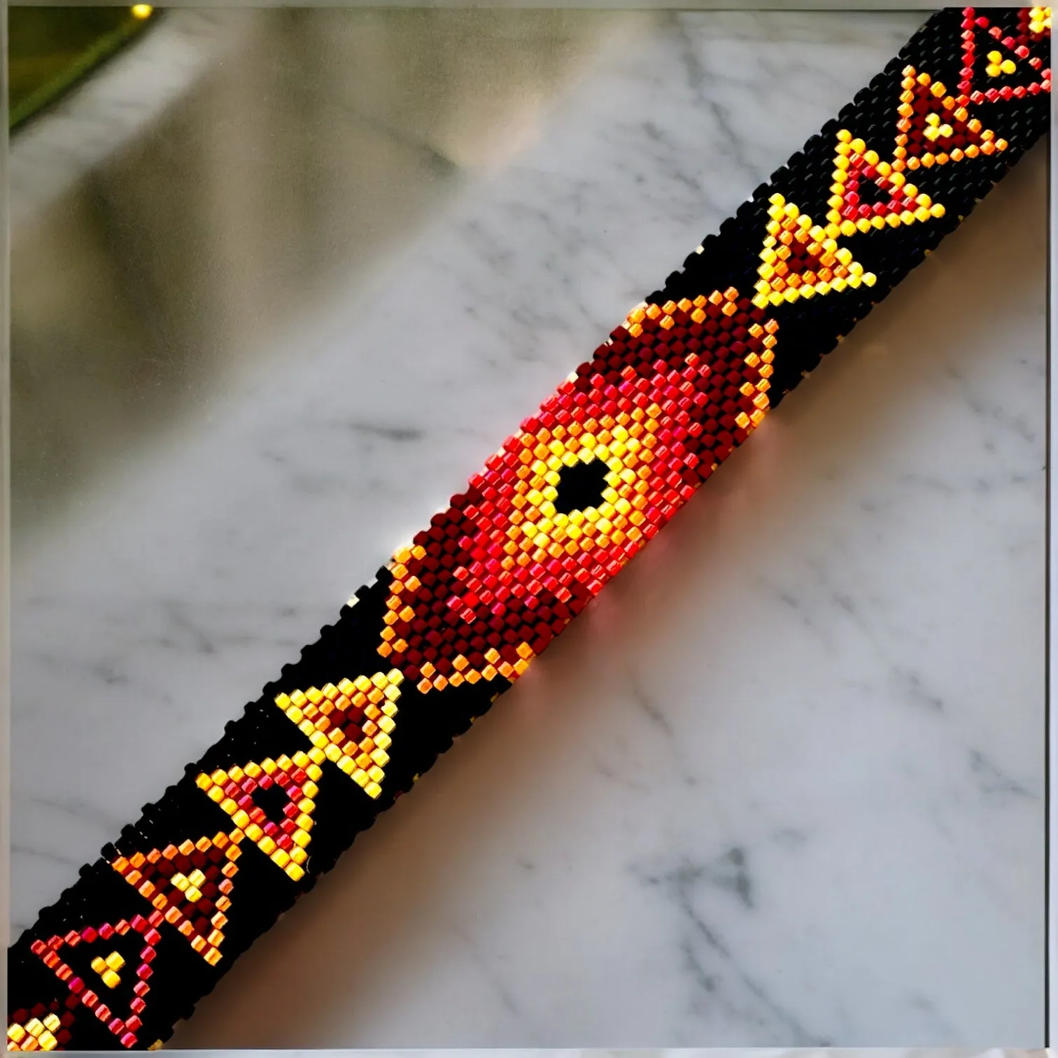 DIY Vertical Peyote Pattern - Bracelet DANNY LOSANGE