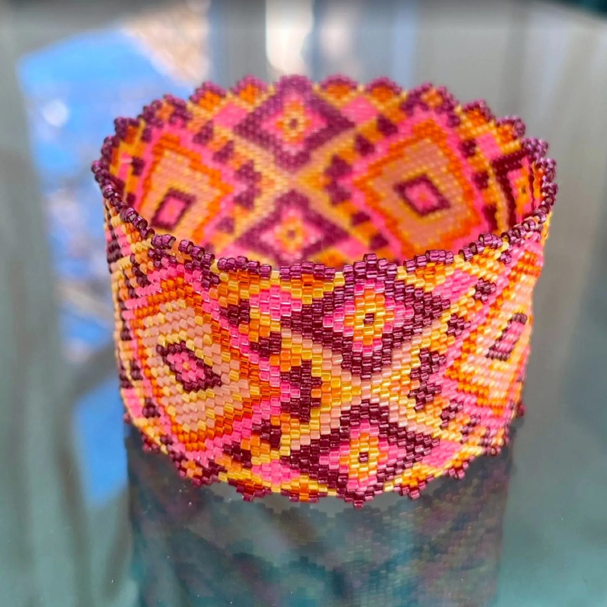 DIY Vertical Peyote Pattern - Bracelet FLO
