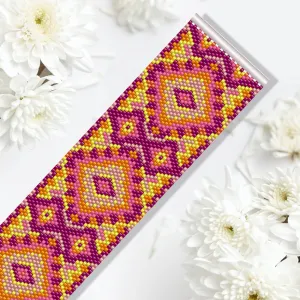 DIY Vertical Peyote Pattern - Bracelet FLO