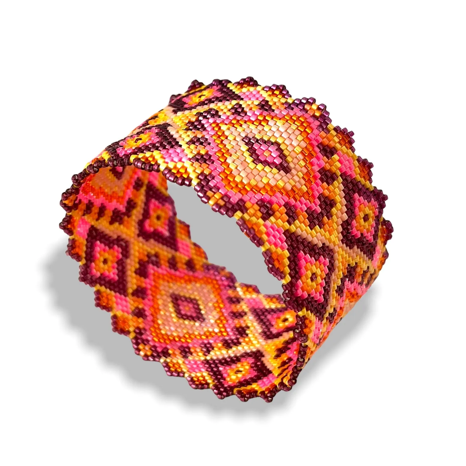 DIY Vertical Peyote Pattern - Bracelet FLO