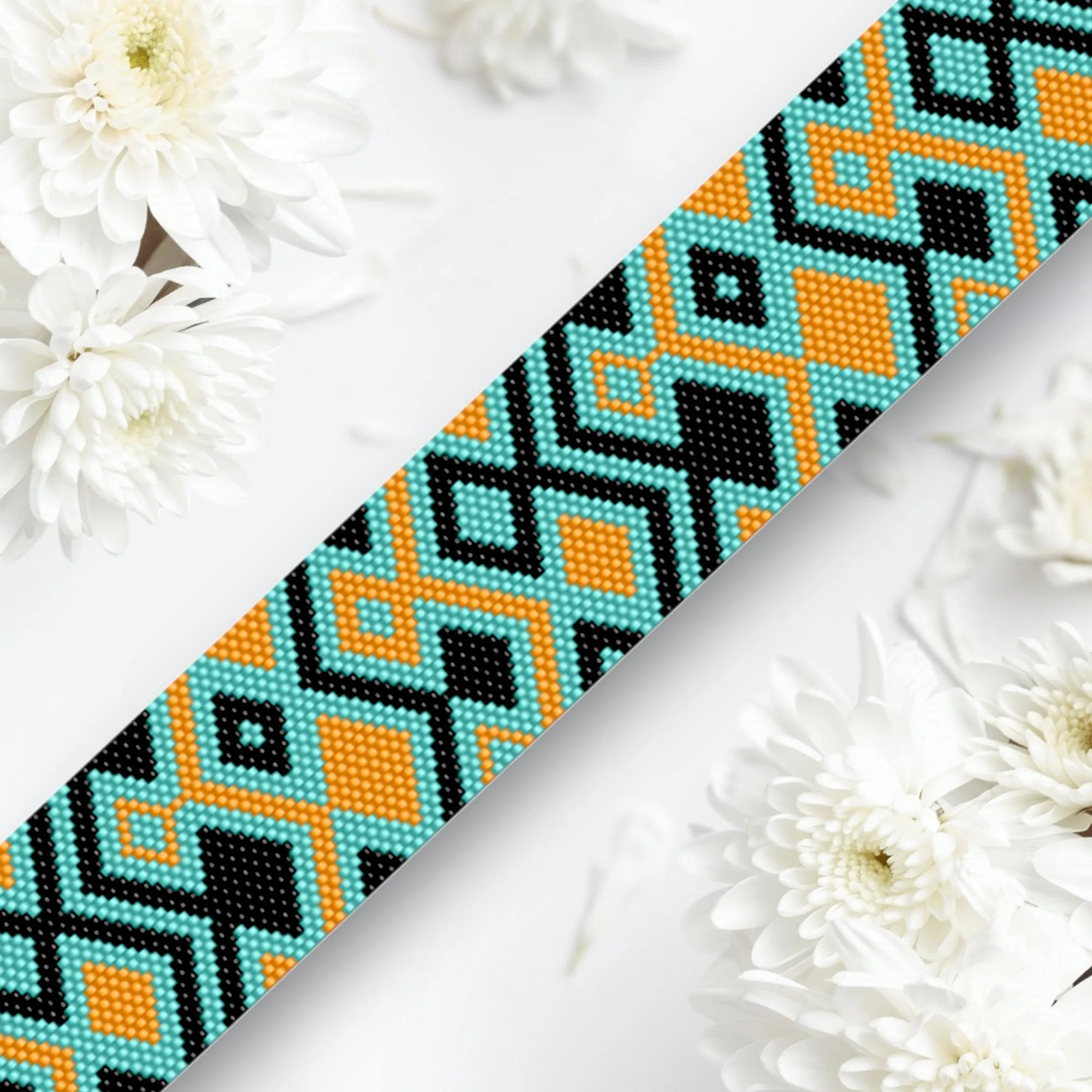 DIY Vertical Peyote Pattern - Bracelet JAEN