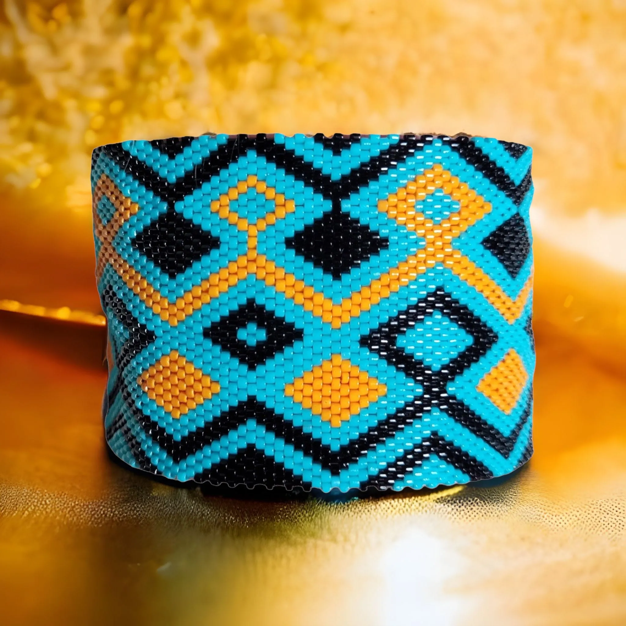 DIY Vertical Peyote Pattern - Bracelet JAEN