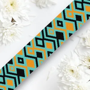 DIY Vertical Peyote Pattern - Bracelet JAEN