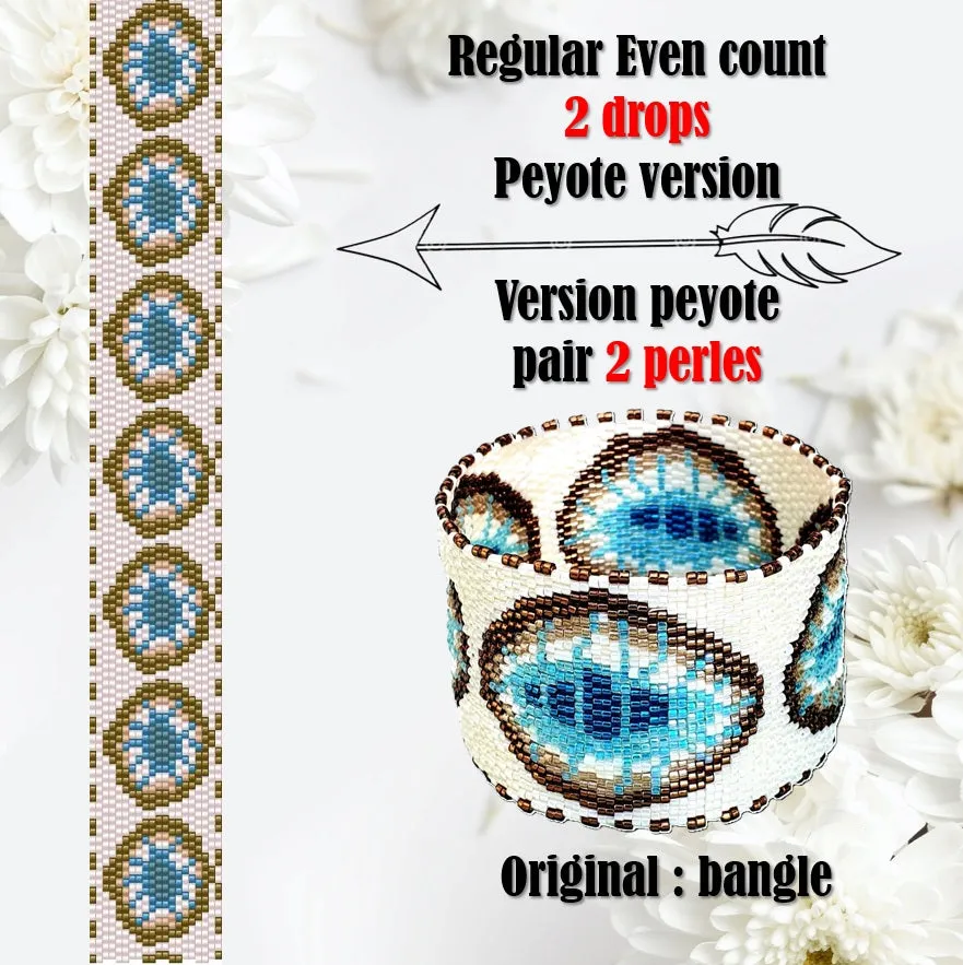 DIY Vertical Peyote Pattern - Bracelet LIFE