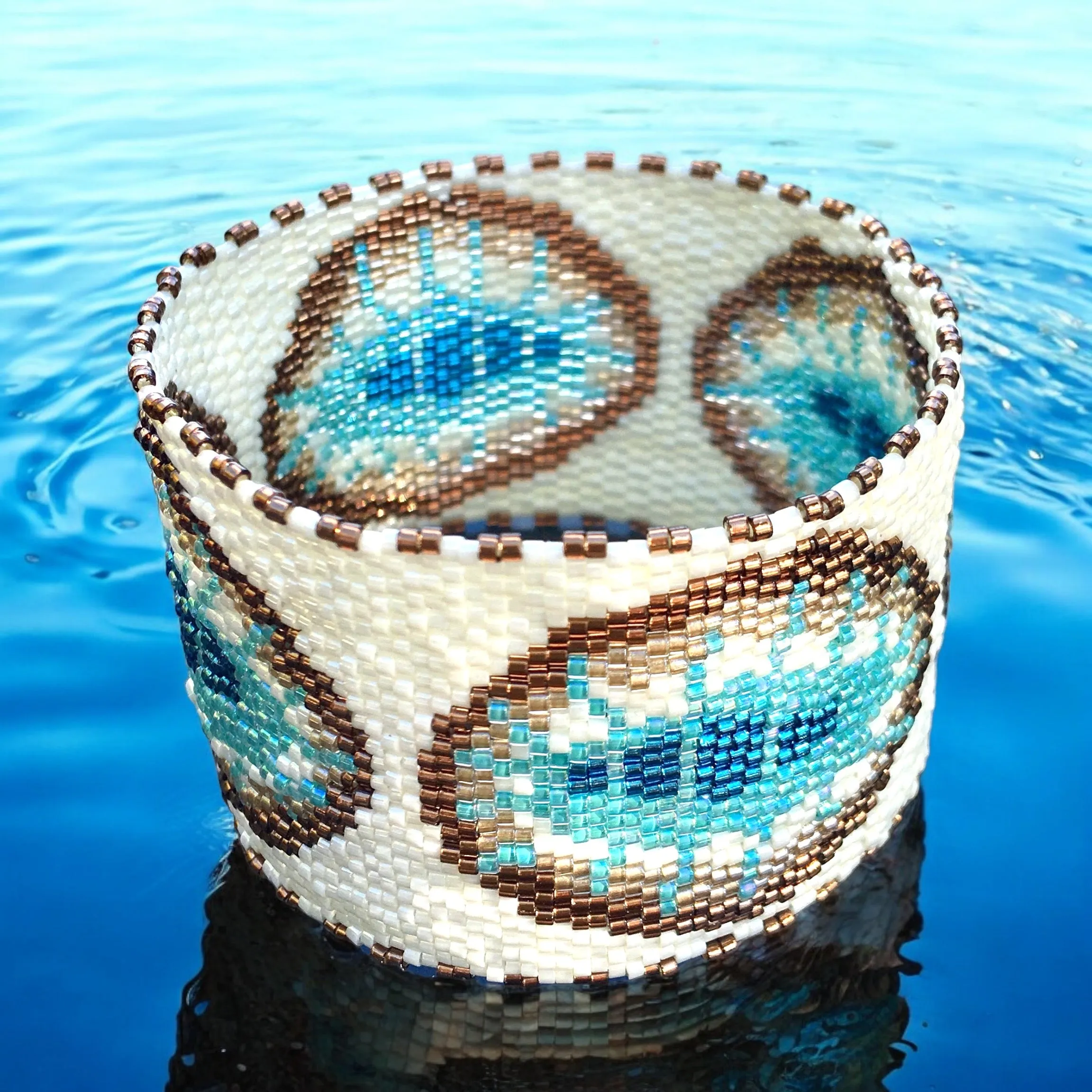 DIY Vertical Peyote Pattern - Bracelet LIFE