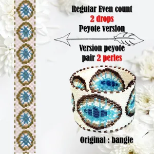 DIY Vertical Peyote Pattern - Bracelet LIFE
