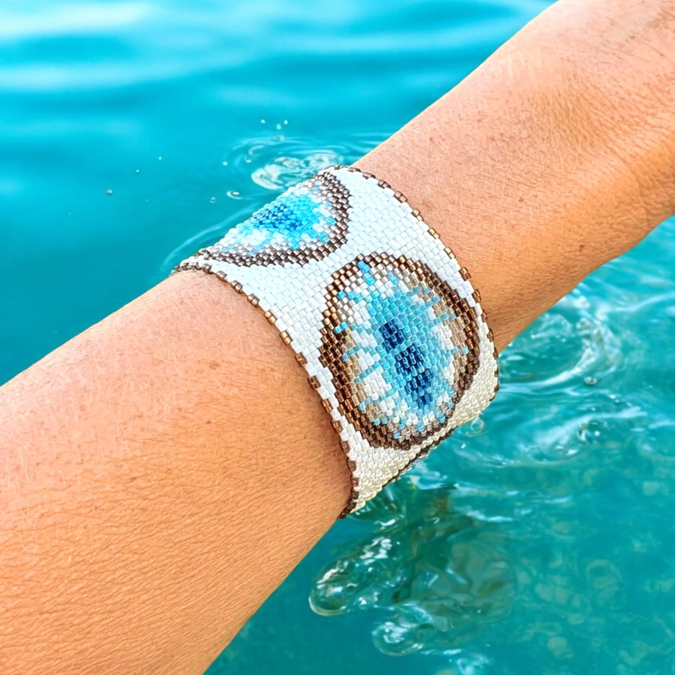 DIY Vertical Peyote Pattern - Bracelet LIFE