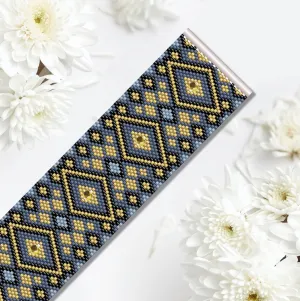 DIY Vertical Peyote Pattern - Bracelet MORELIA