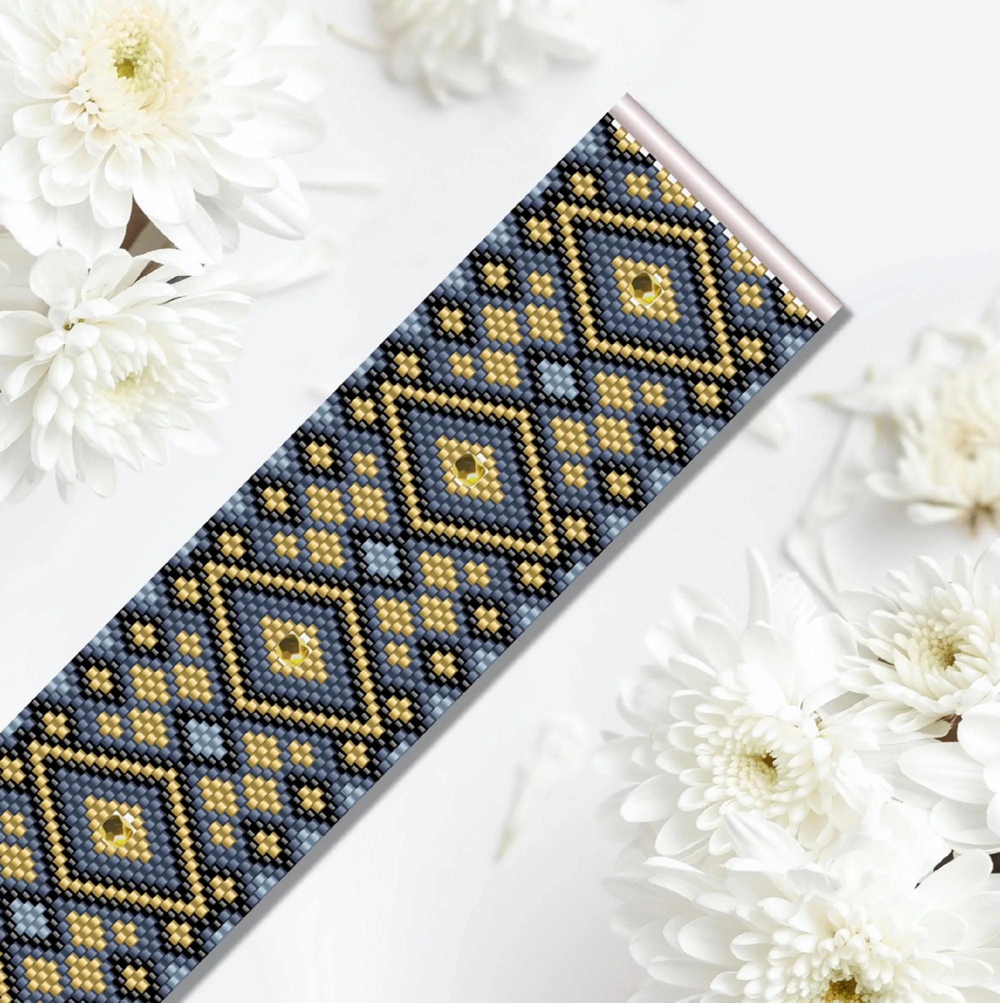 DIY Vertical Peyote Pattern - Bracelet MORELIA