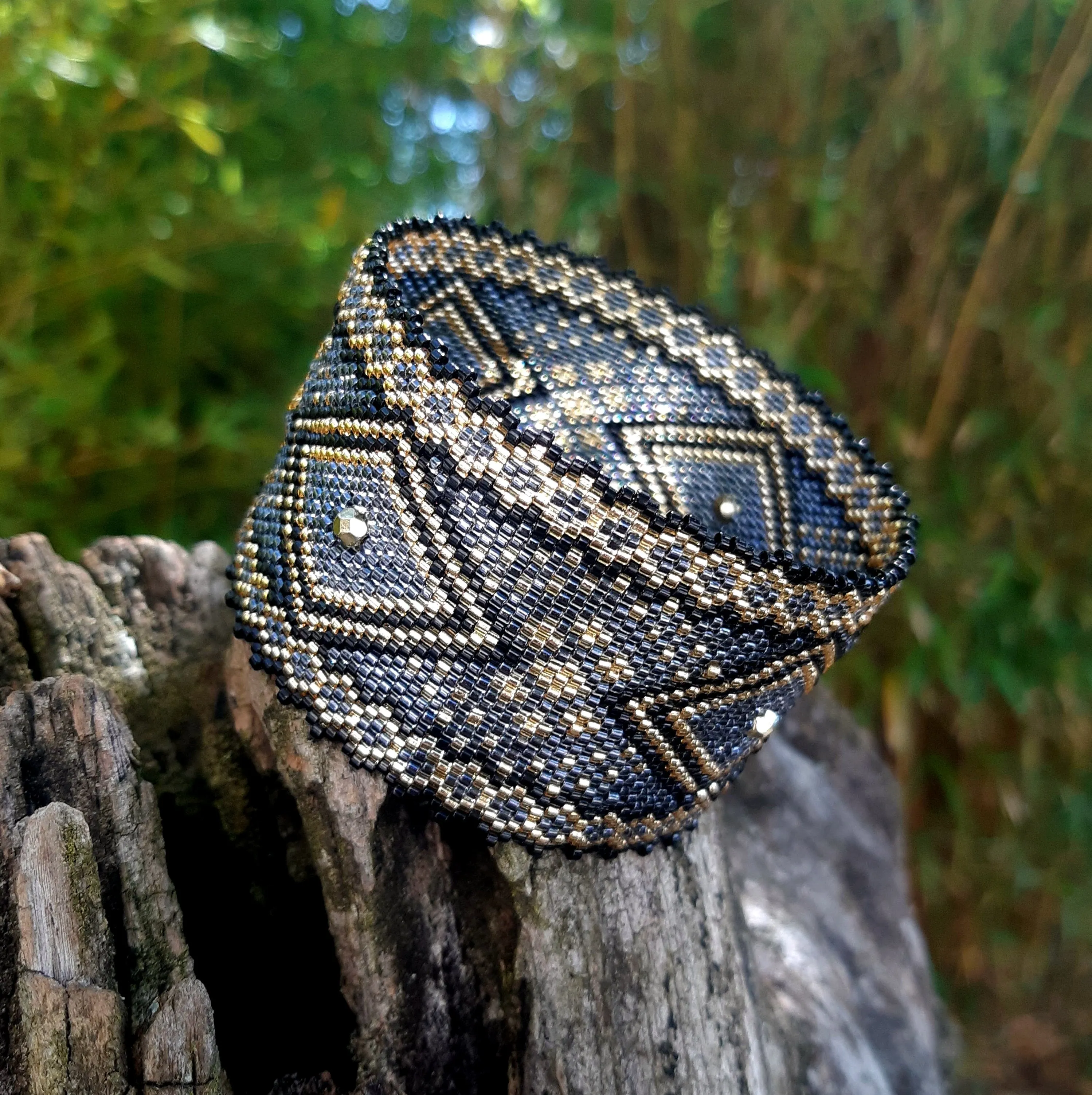 DIY Vertical Peyote Pattern - Bracelet MORELIA