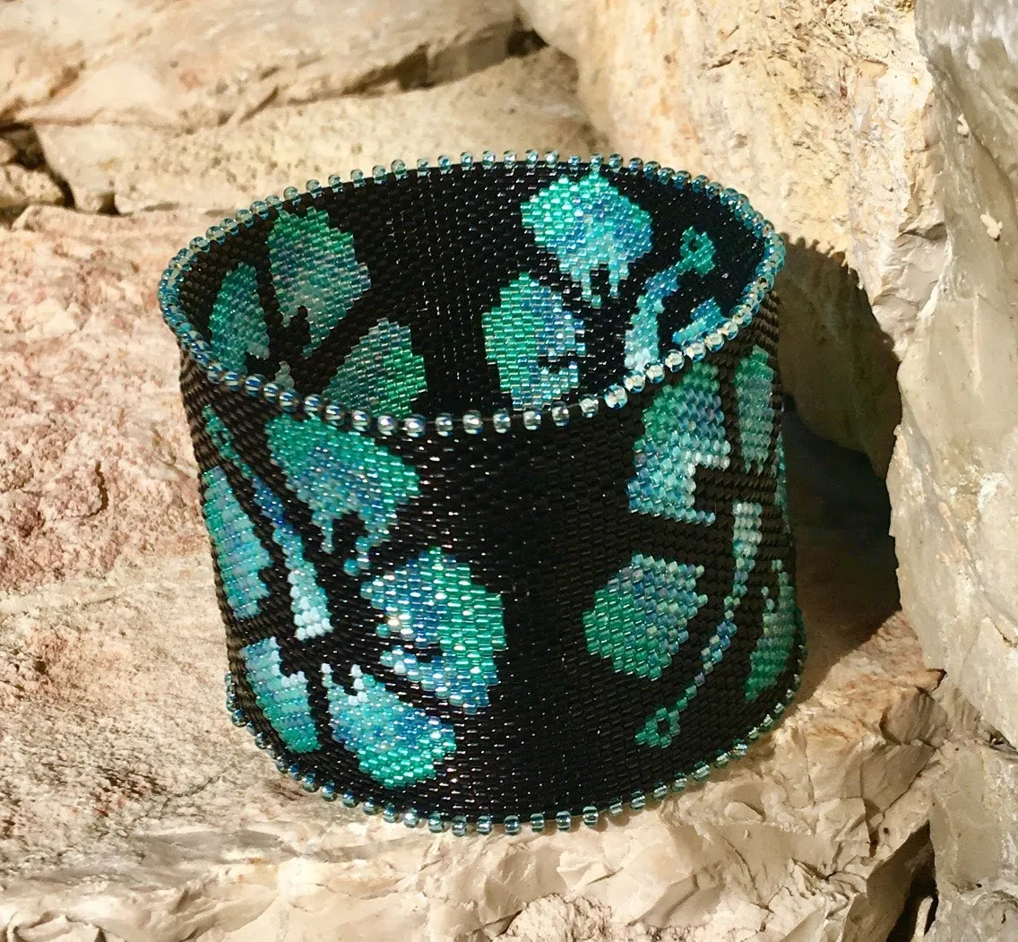 DIY Vertical Peyote Pattern - Bracelet TAHITI
