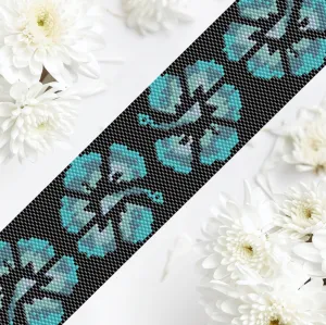 DIY Vertical Peyote Pattern - Bracelet TAHITI