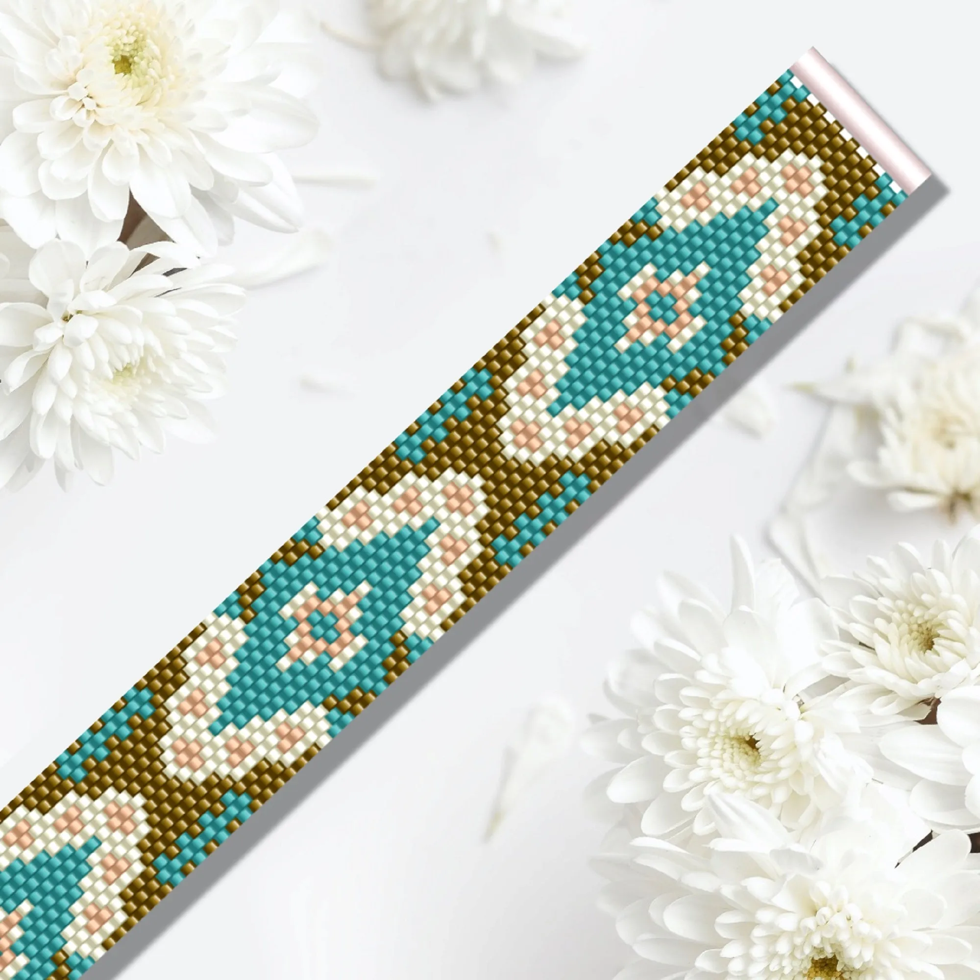 DIY Vertical Peyote Pattern - Bracelet TULUM