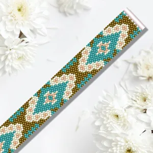 DIY Vertical Peyote Pattern - Bracelet TULUM