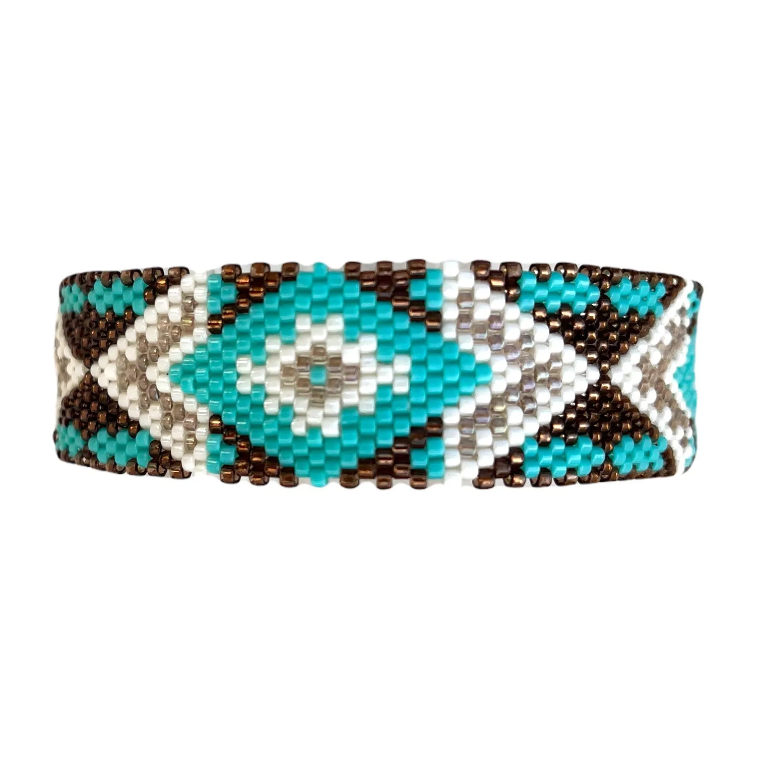DIY Vertical Peyote Pattern - Bracelet TULUM