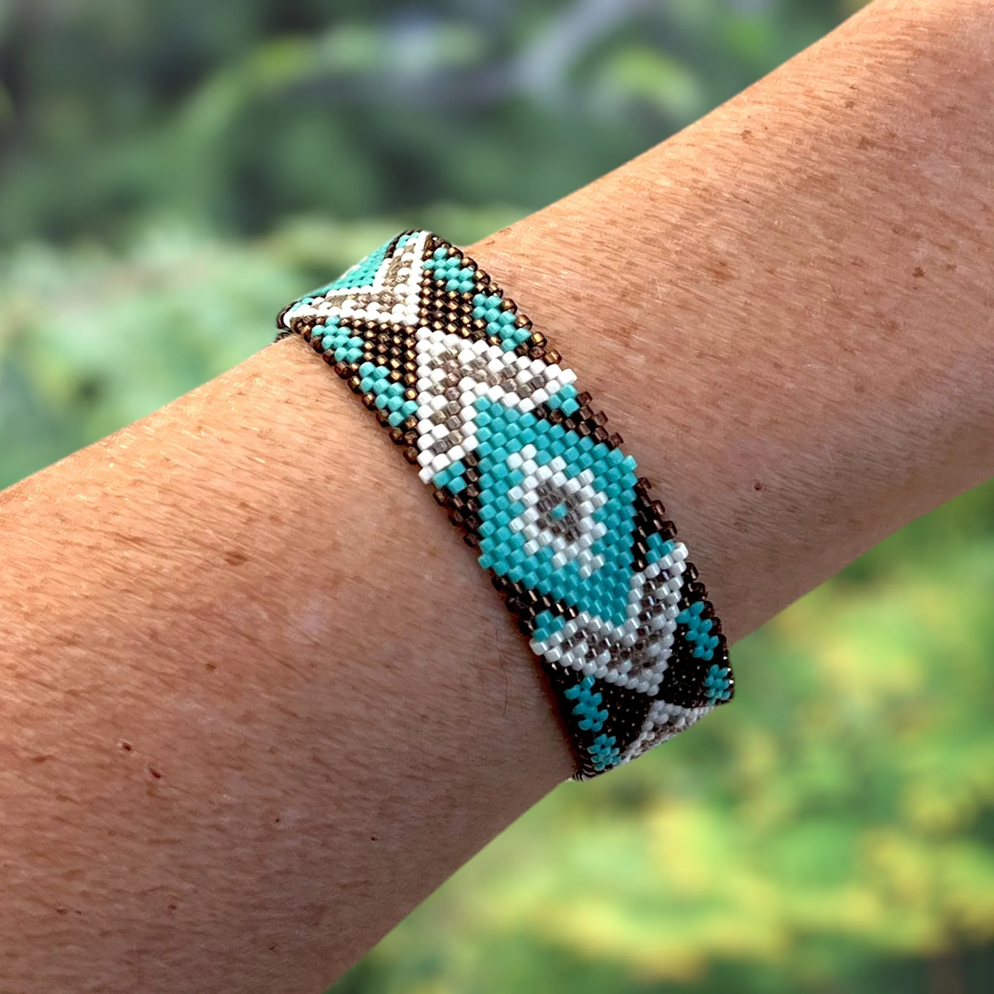 DIY Vertical Peyote Pattern - Bracelet TULUM