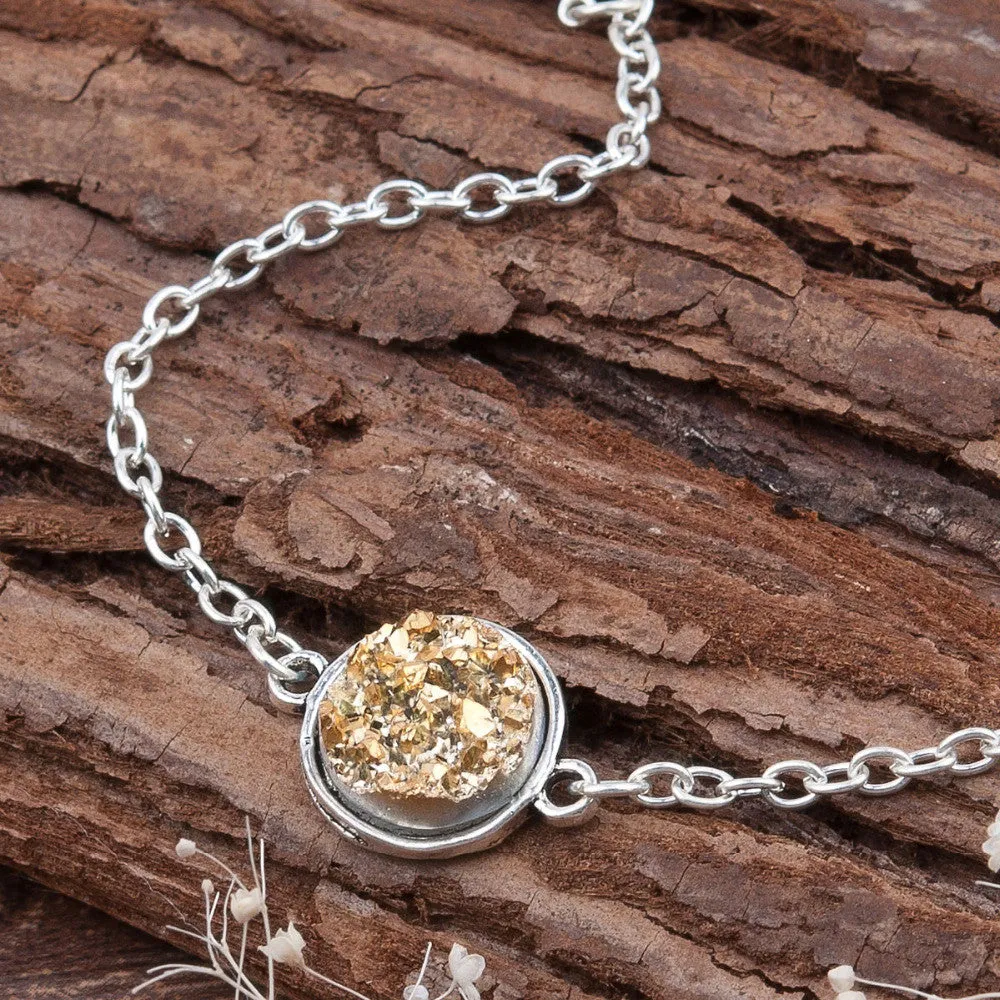 Druzy Pendant Bracelets