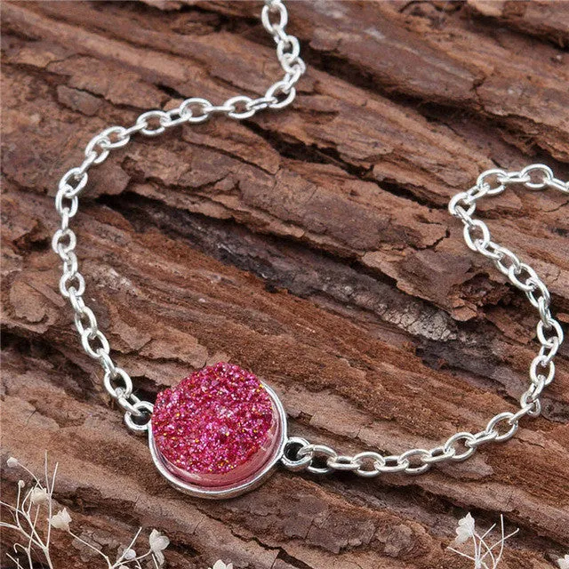 Druzy Pendant Bracelets