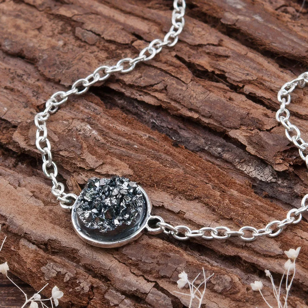 Druzy Pendant Bracelets